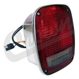 Tail Light with side marker (Left Chrome)