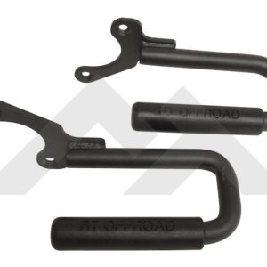 Grab Handle Set (Front-Black Steel)