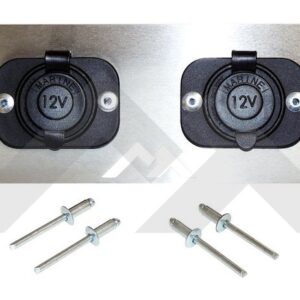 Switch Plate (2 Power Sockets)
