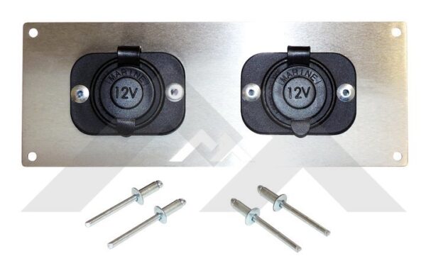 Switch Plate (2 Power Sockets)