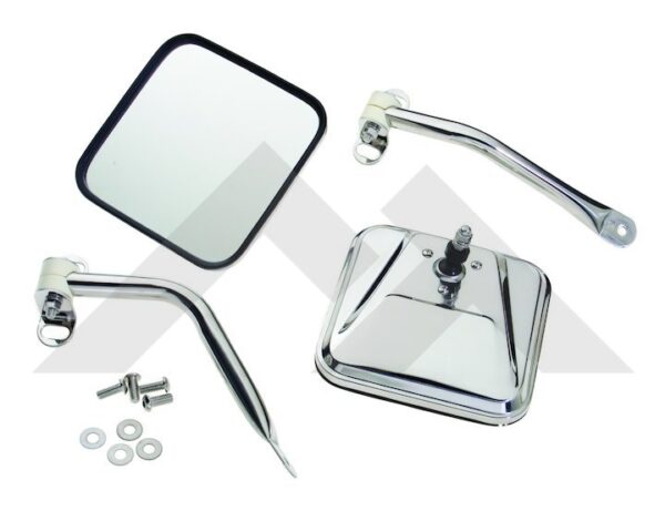 Complete Side Mirror Set (Stainless)
