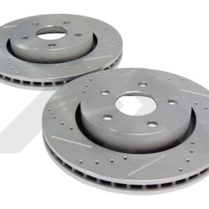 Brake Rotor Set (Front Drilled & Slotted)