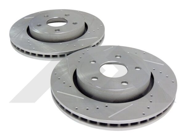 Brake Rotor Set (Front Drilled & Slotted)