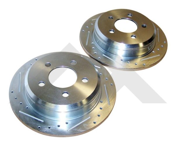 Brake Rotor Set (Rear Drilled & Slotted)
