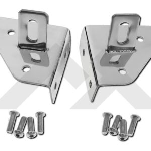 Windshield Light Bracket Kit (Stainless)