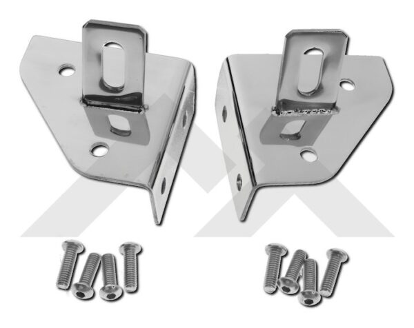 Windshield Light Bracket Kit (Stainless)