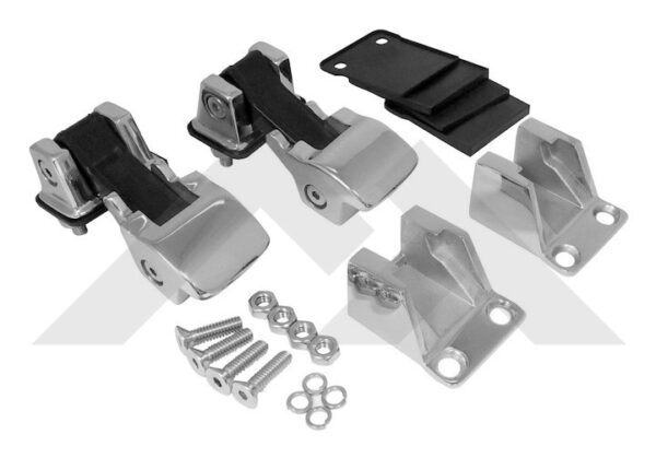 Hood Catch Kit (Stainles-TJ Style)